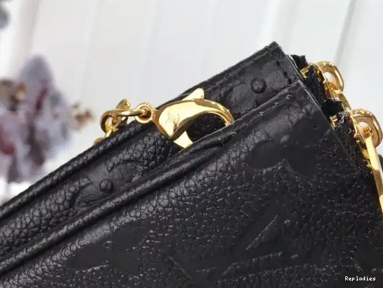 Rep ladies POCHETTE LOUIS DOUBLE ZIP VUITTON 0519